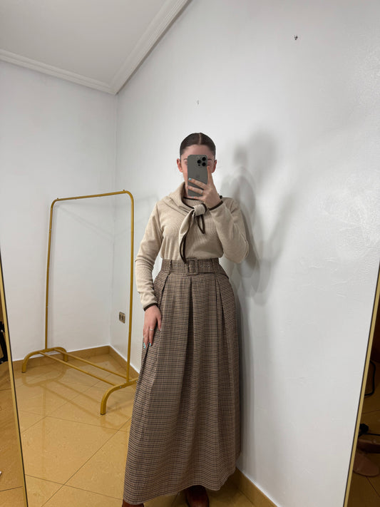 Falda cuadros