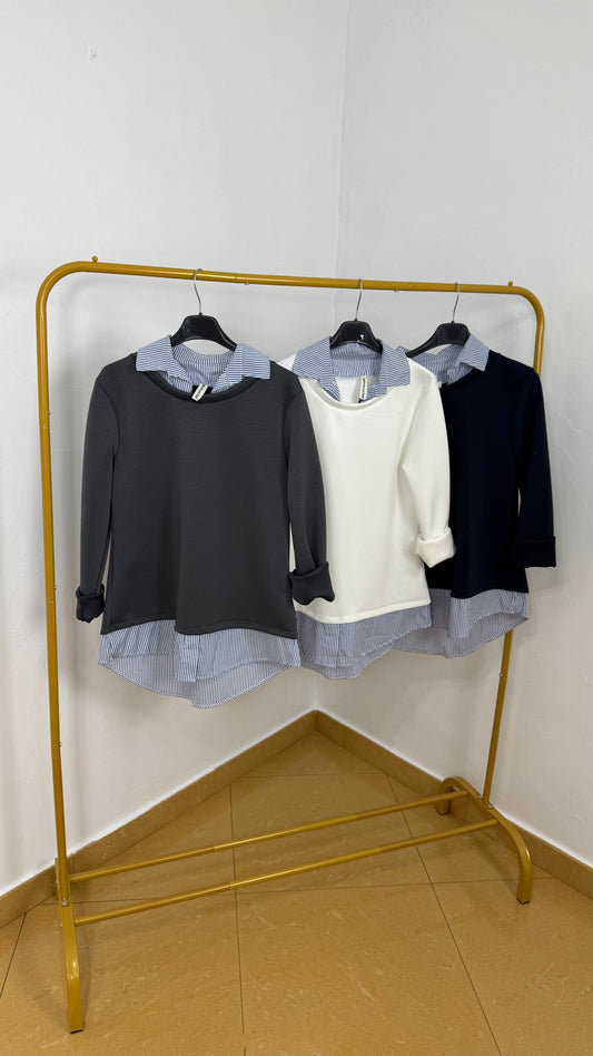 SUDADERA ESTILO CAMISA